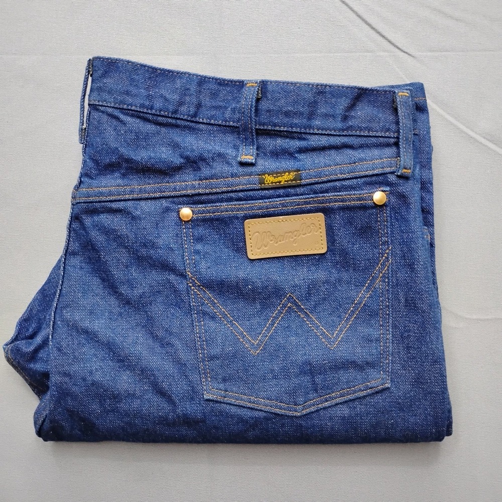 Wrangler 13MWZ Cowboy Cut‎ Jeans Mens 42x30 Blue Denim Straight Leg 42 x 30